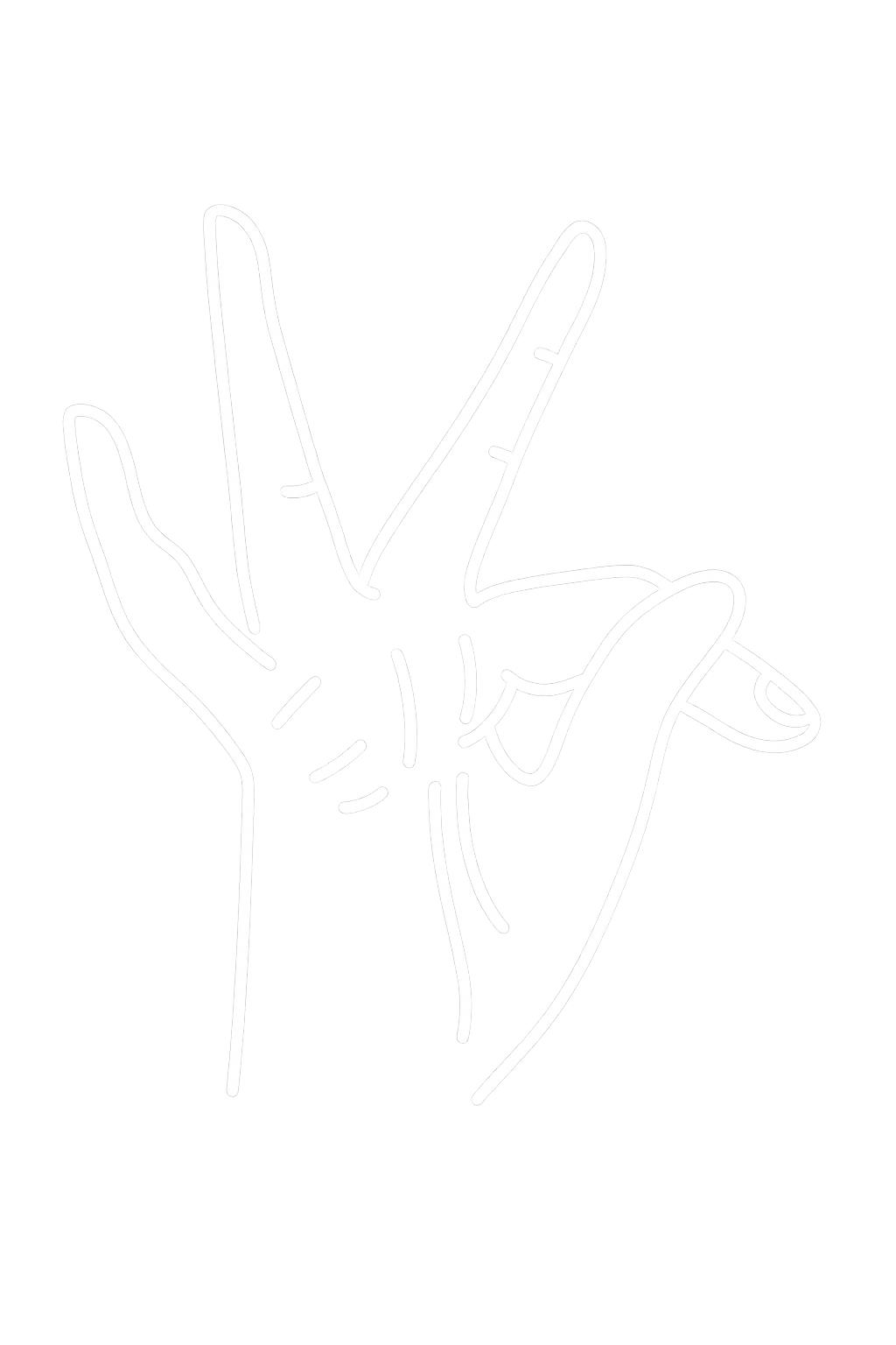 Litera T w języku migowym.